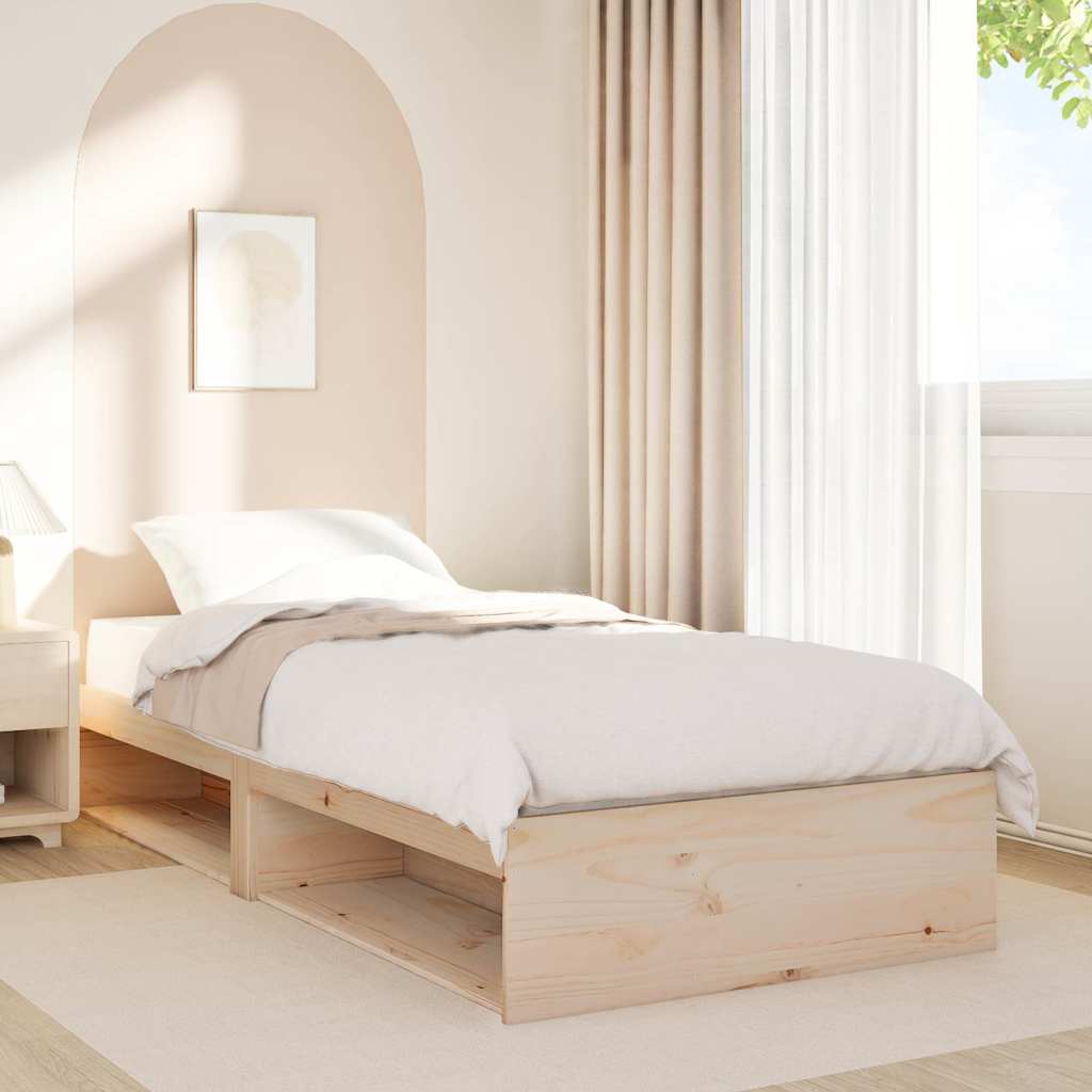 vidaXL Sofá cama sin colchón madera maciza de pino 80x200 cm