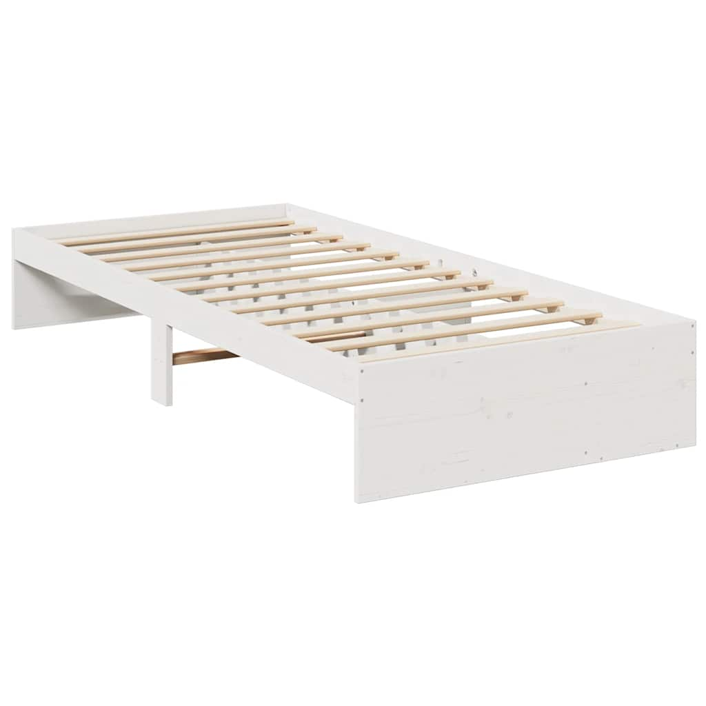 vidaXL Sofá cama sin colchón madera maciza de pino blanco 90x190 cm