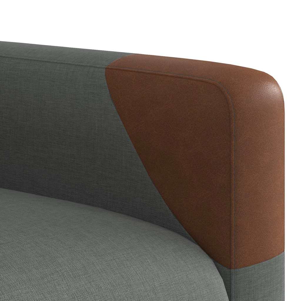 vidaXL Sillón reclinable de masaje eléctrico tela gris oscuro