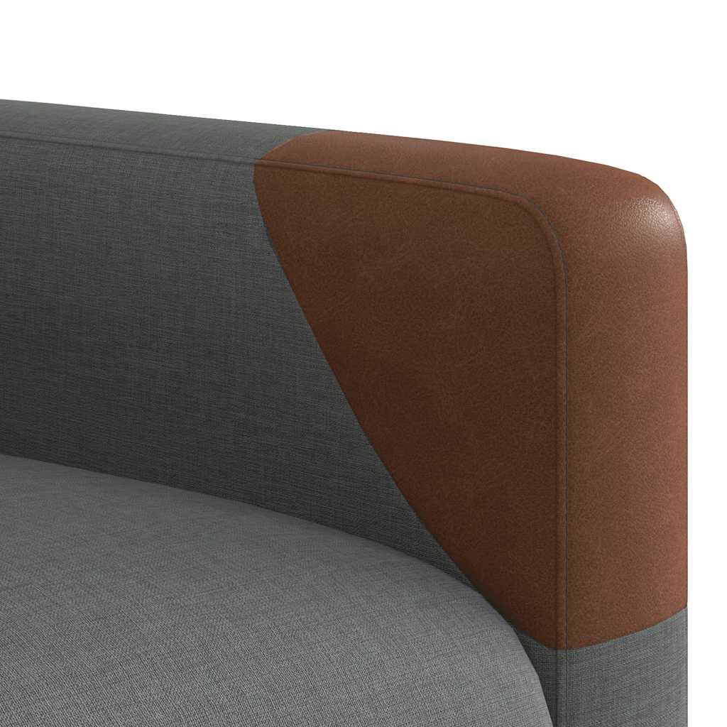 vidaXL Sillón reclinable elevable de tela gris oscuro