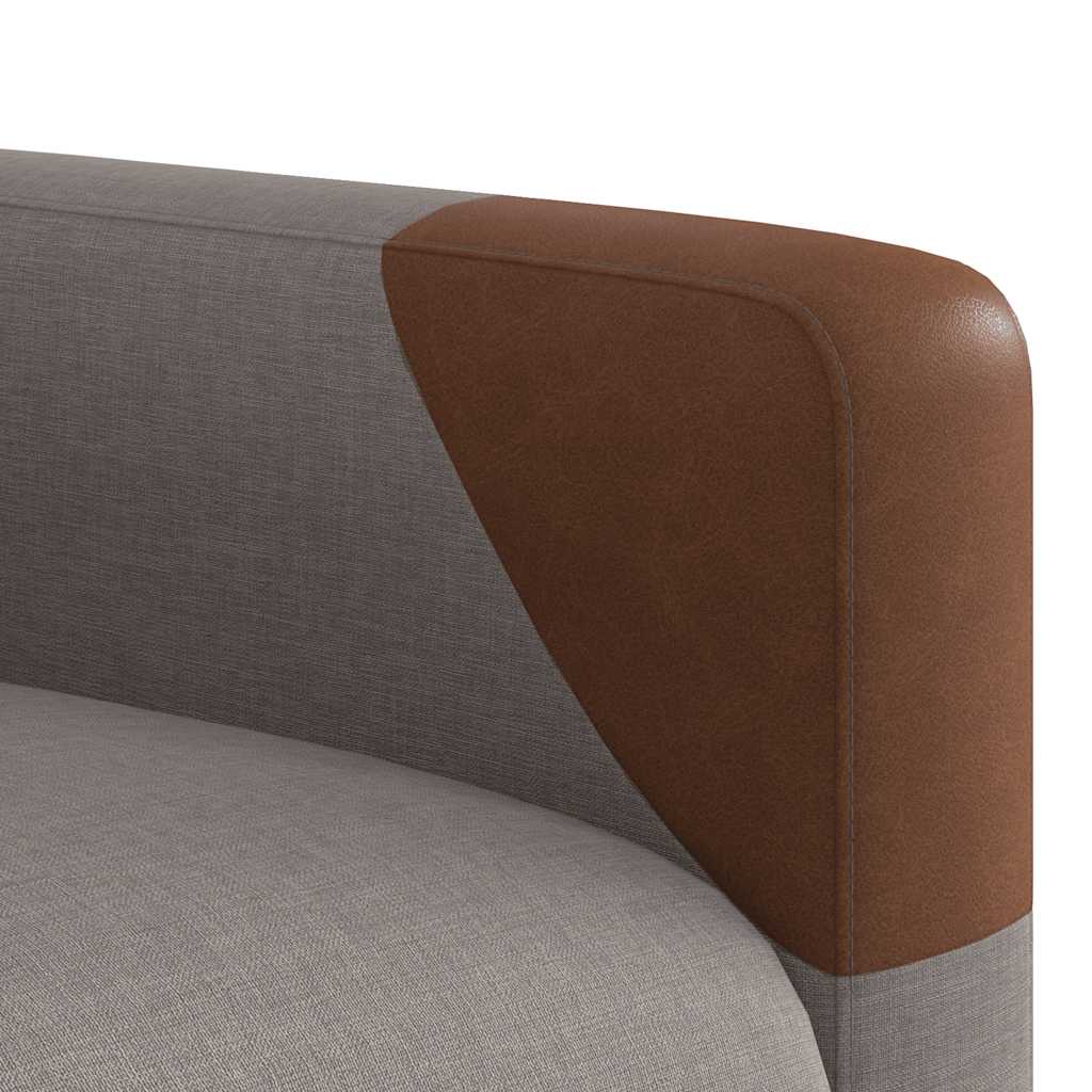 vidaXL Sillón reclinable elevable tela gris taupe