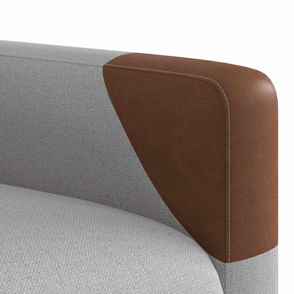 vidaXL Sillón de masaje reclinable de pie de tela gris nube