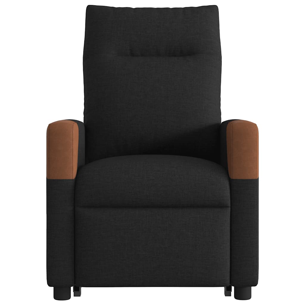 vidaXL Sillón eléctrico reclinable elevable de tela negro