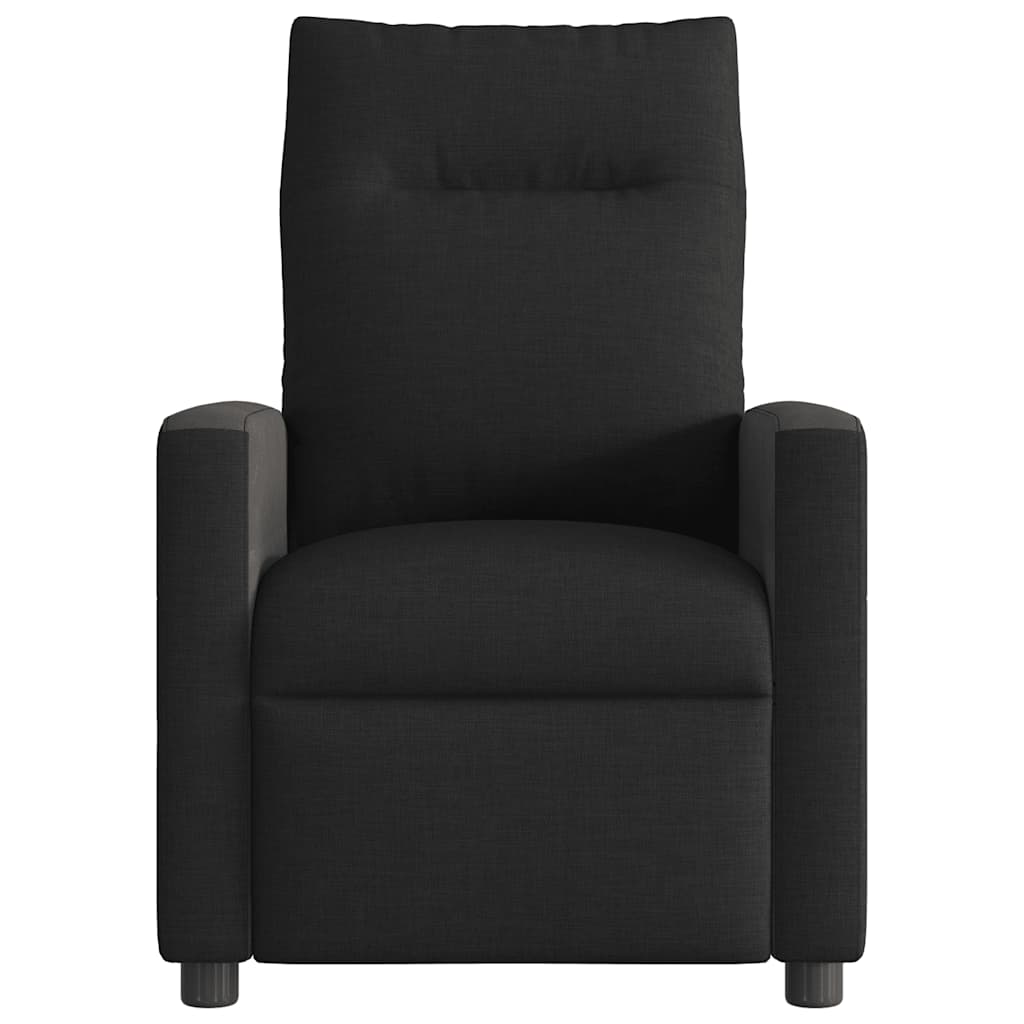 vidaXL Sillón reclinable de masaje eléctrico tela negro