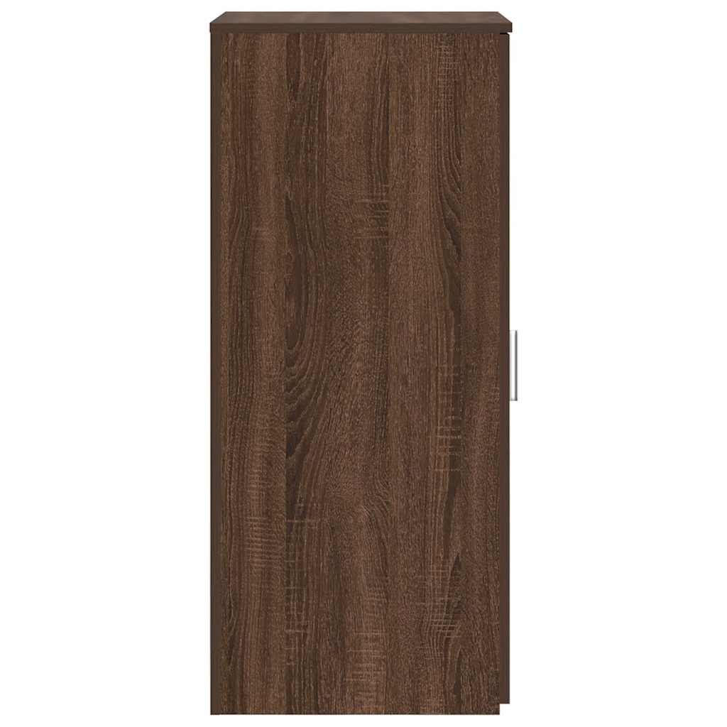 vidaXL Armario de madera de ingeniería marrón roble 40x45x103,5 cm