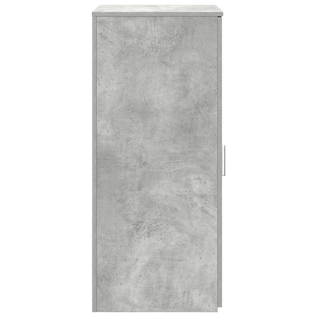 vidaXL Armario de madera de ingeniería gris hormigón 50x45x103,5 cm