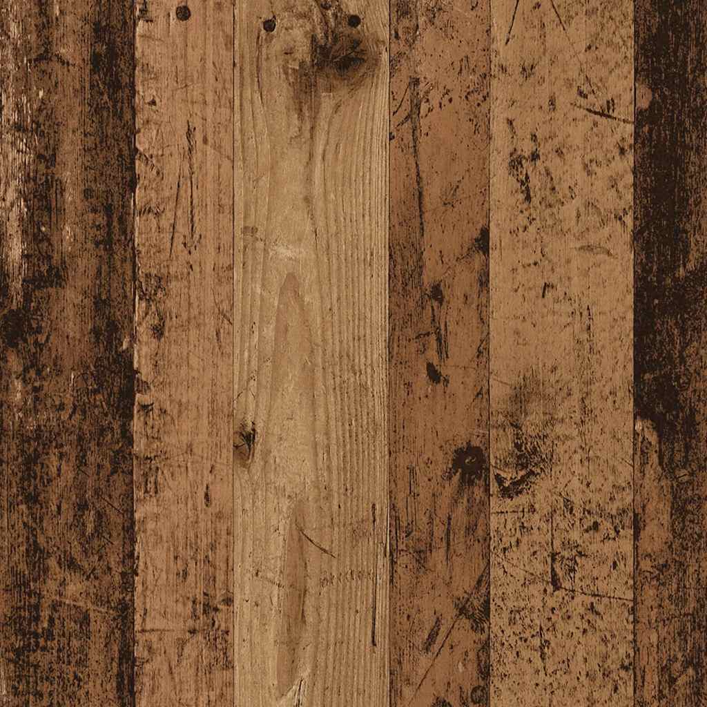 vidaXL Mesita de noche madera contrachapada madera vieja 38x35x55 cm