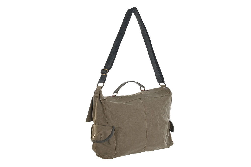 BANDOLERA CANVAS CUERO 48X10X37 23 BICICLETA BEIGE