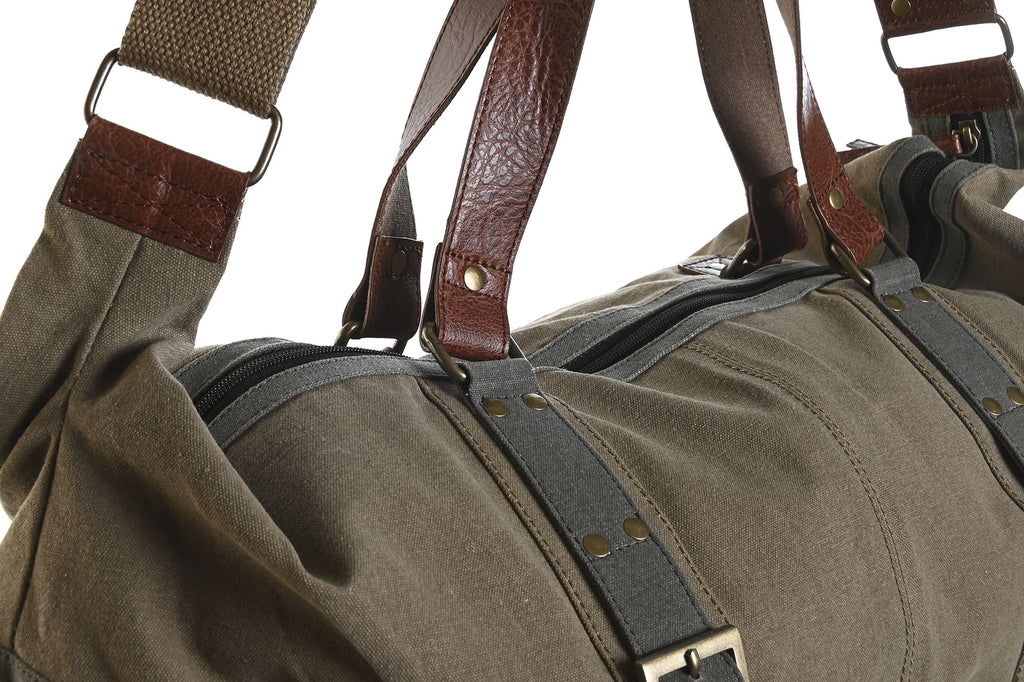 BOLSA CANVAS CUERO 53X22X23 19 BEIGE