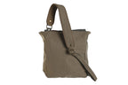 BOLSO BANDOLERA CANVAS CUERO 23X10X30 BEIGE
