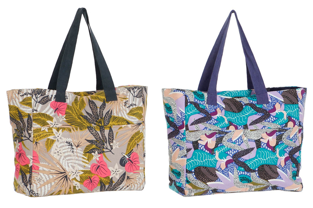 PACK DE 4 BOLSO ALGODON POLIESTER 55X14X35 2 SURT.