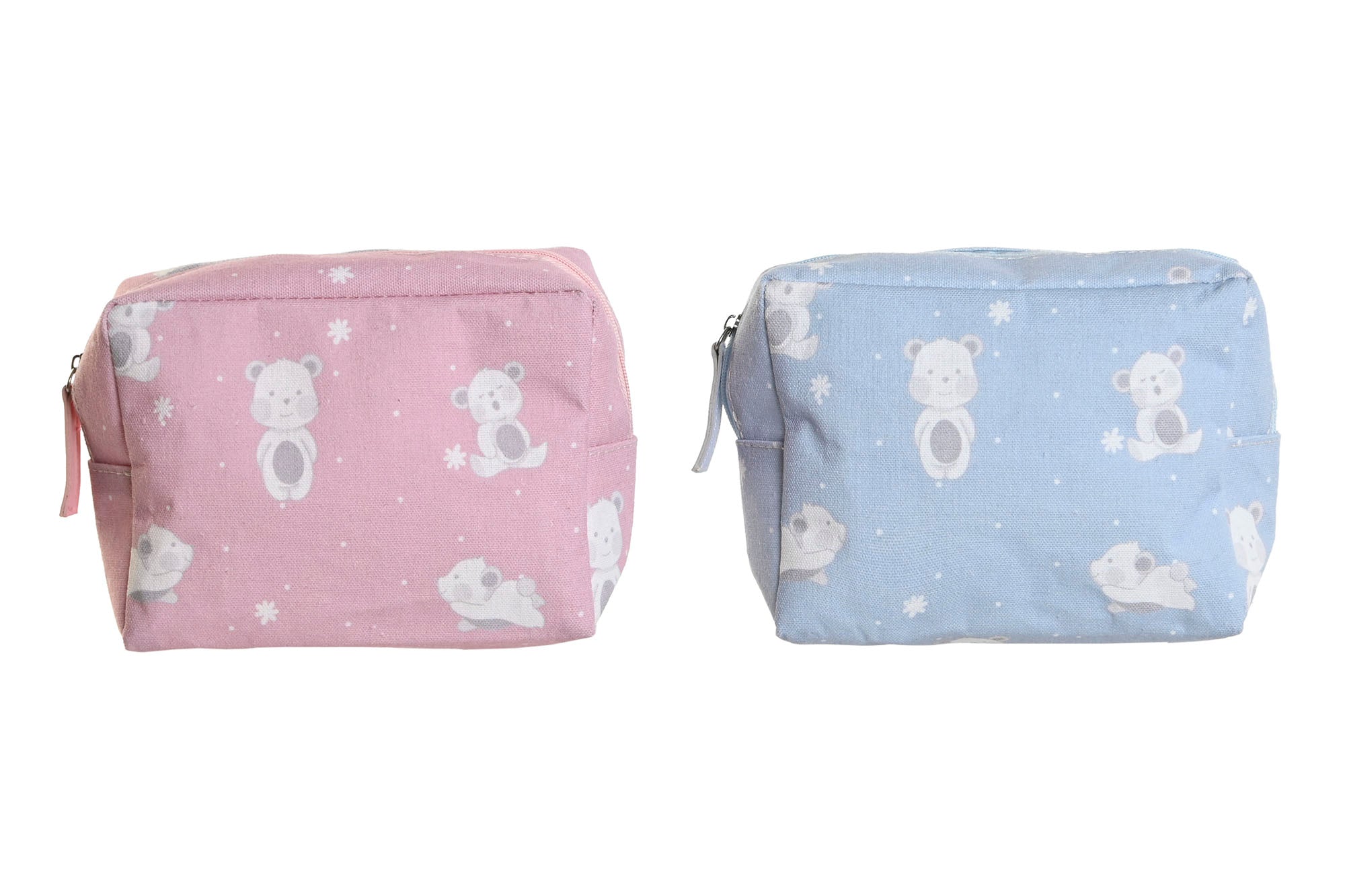 PACK DE 2 NECESER CANVAS 15X6X12 OSOS IMPERMEABLE 2 SURT.