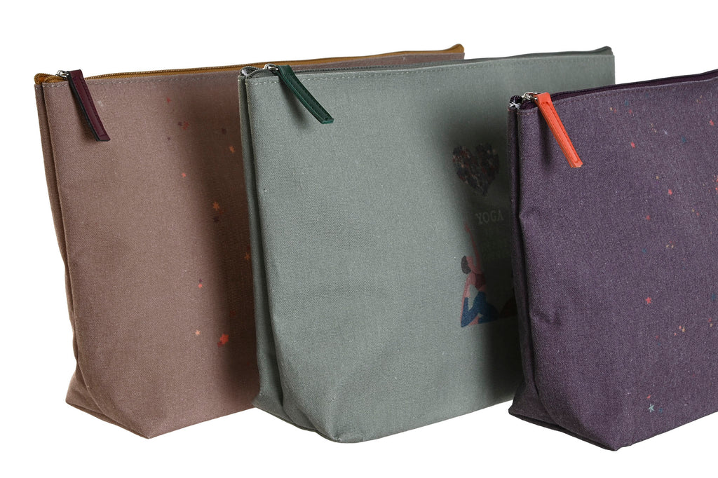 PACK DE 3 BOLSA LIENZO ALGODON 33X8X20 YOGA 3 SURT.