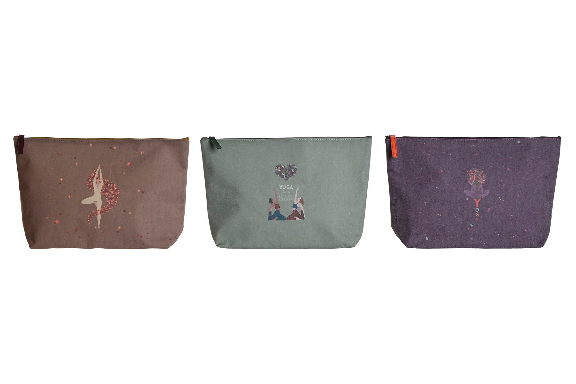 PACK DE 3 BOLSA LIENZO ALGODON 33X8X20 YOGA 3 SURT.