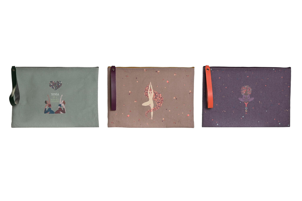 PACK DE 3 BOLSA LIENZO ALGODON 31X1X21 YOGA 3 SURT.