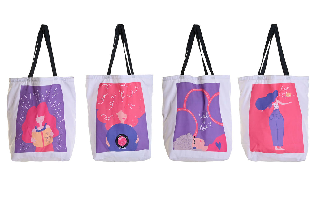 PACK DE 4 BOLSA CANVAS POLIESTER 43X15X40 4 SURT.