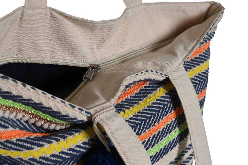 BOLSO ALGODON 45X9X70 MULTICOLOR