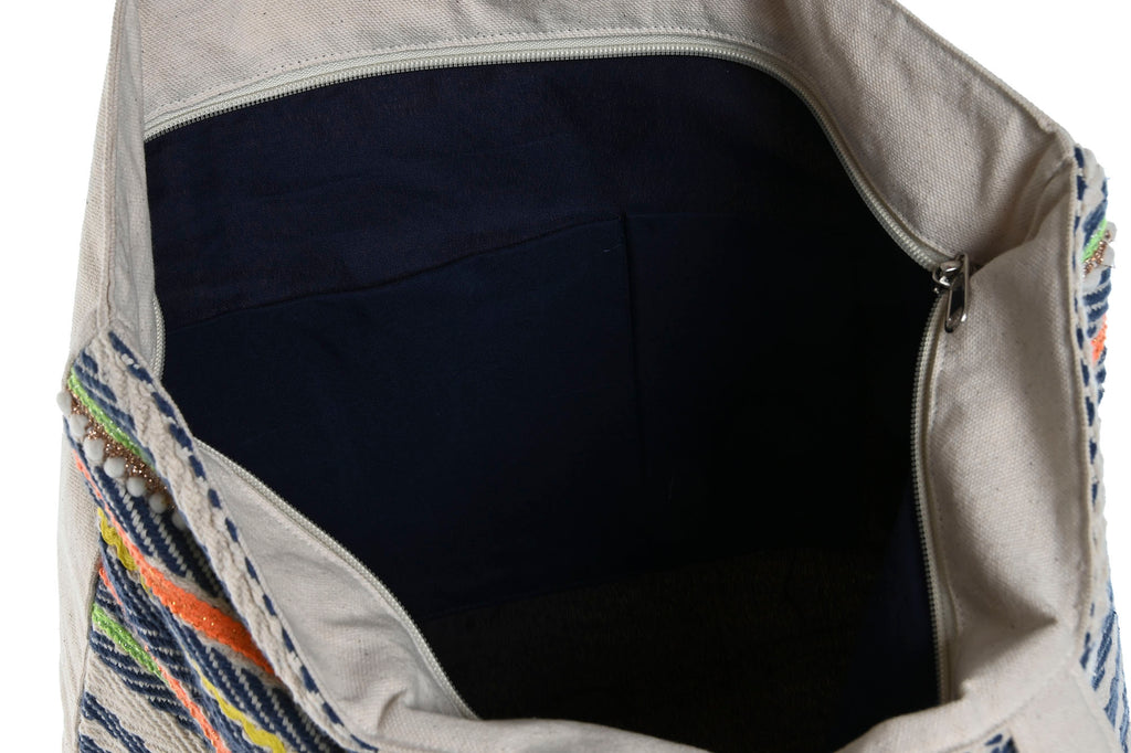 BOLSO ALGODON 45X9X70 MULTICOLOR