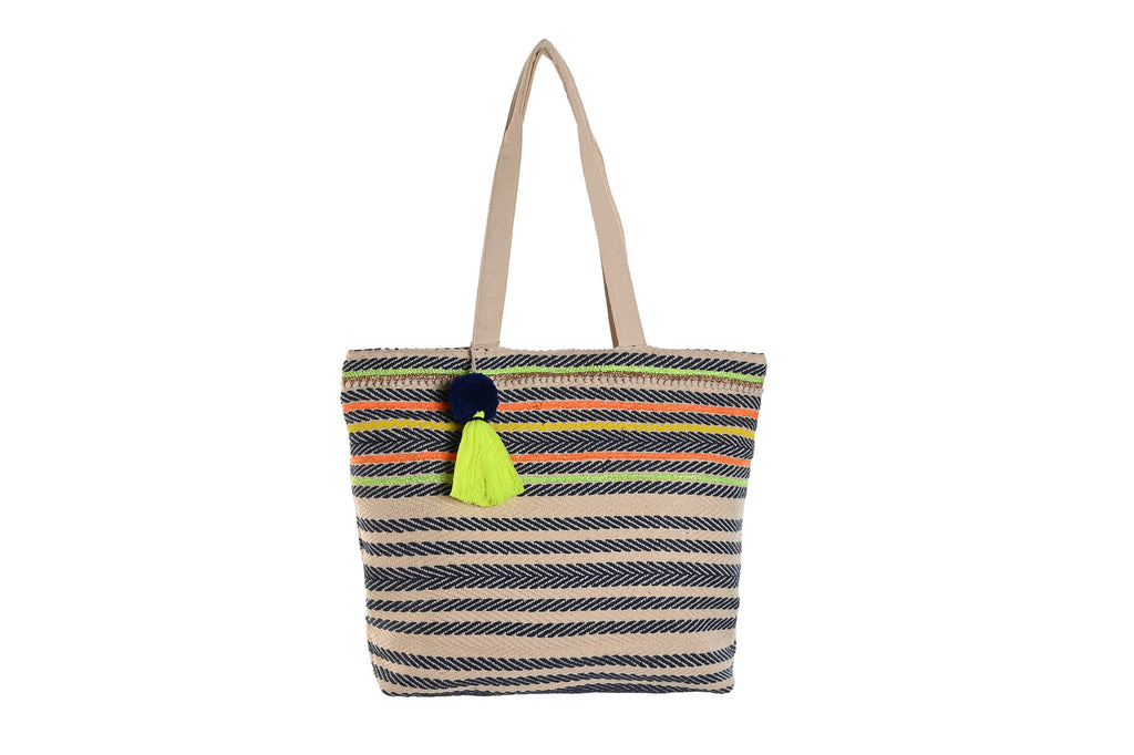 BOLSO ALGODON 45X9X70 MULTICOLOR