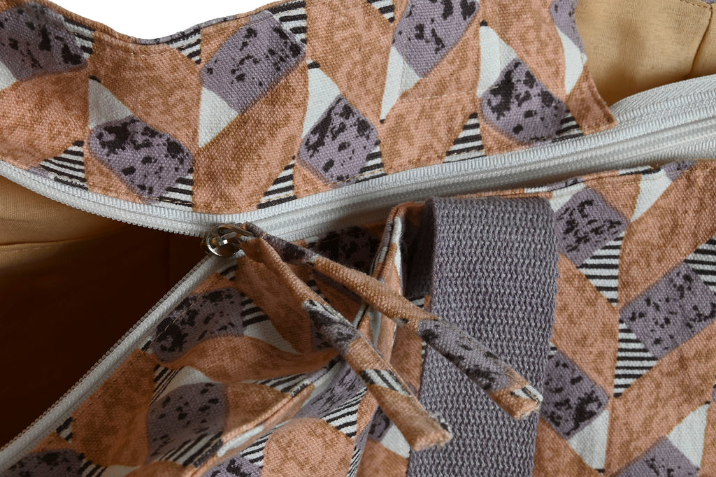 PACK DE 3 BOLSO ALGODON 55X14X35 CREMALLERA 3 SURT.