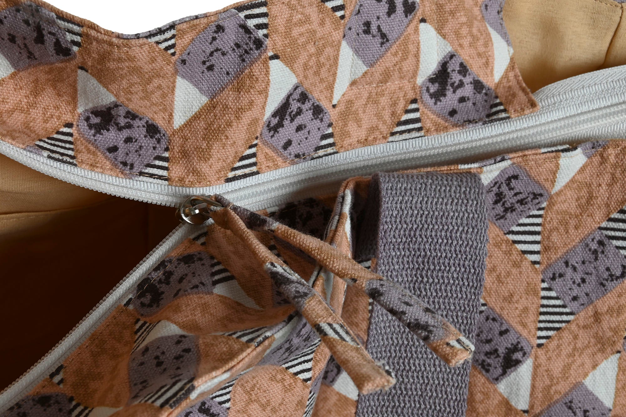 PACK DE 3 BOLSO ALGODON 55X14X35 CREMALLERA 3 SURT.