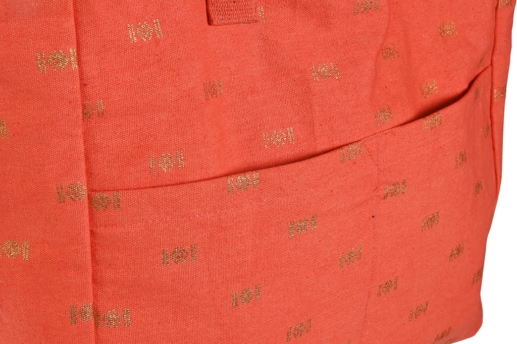 PACK DE 3 BOLSO ALGODON 55X14X35 CREMALLERA 3 SURT.