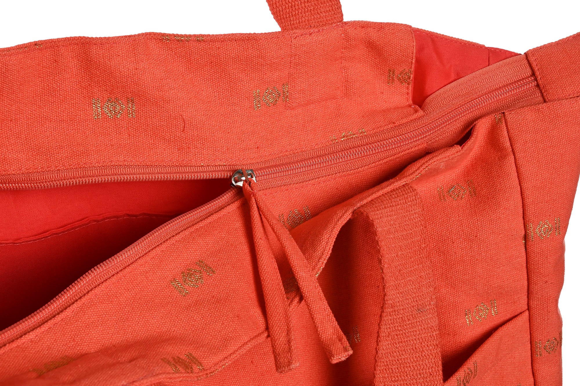 PACK DE 3 BOLSO ALGODON 55X14X35 CREMALLERA 3 SURT.