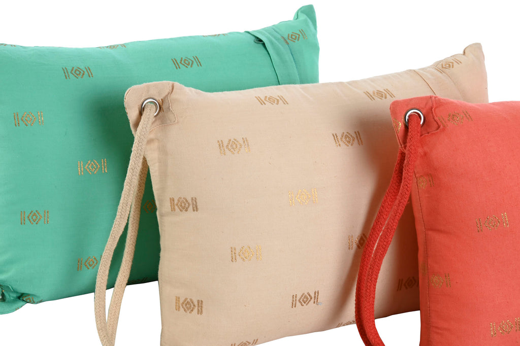 PACK DE 3 COJIN ALGODON POLIESTER 20X10X30 PLAYA 3 SURT.