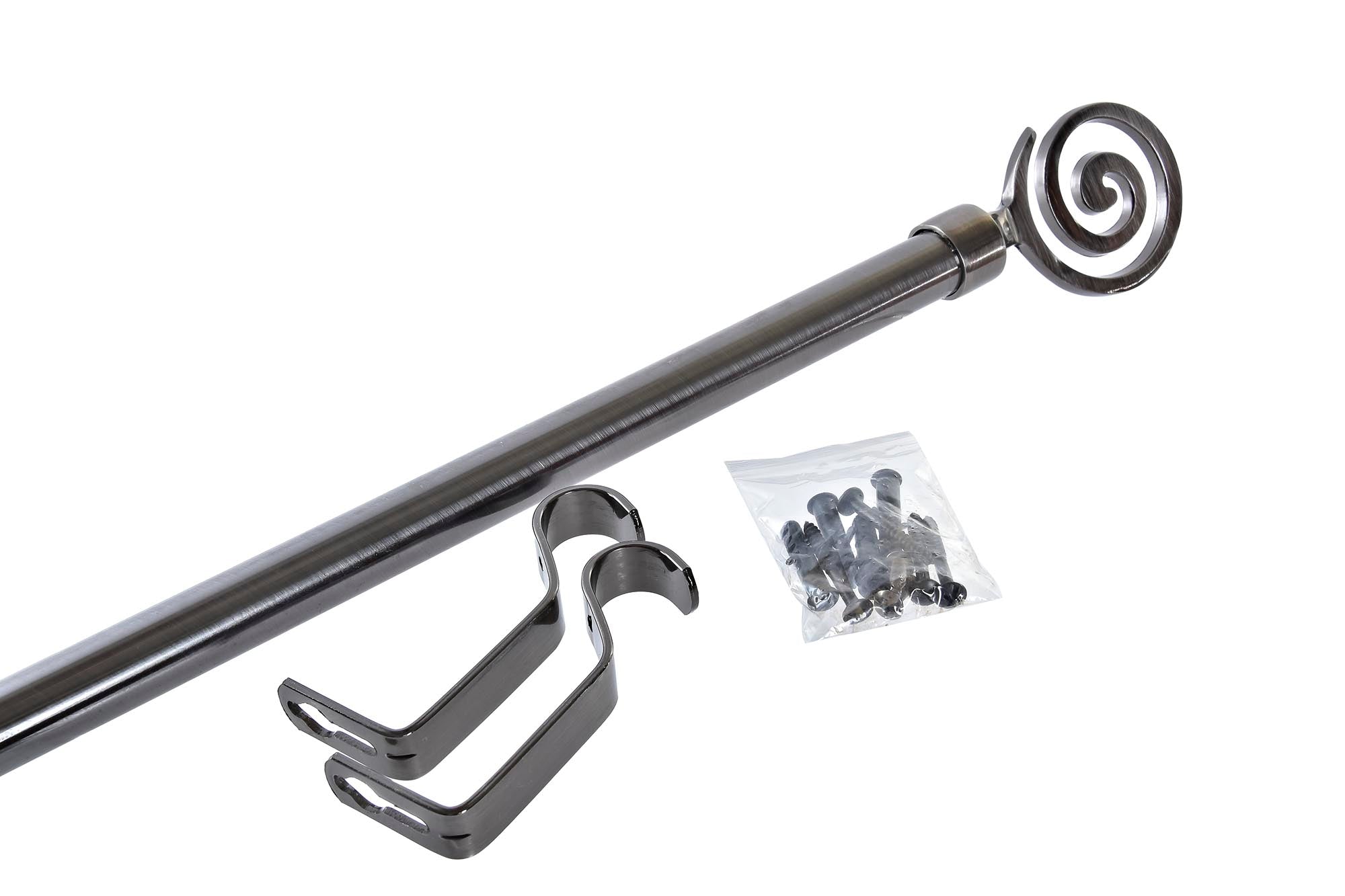 PACK DE 4 BARRA CORTINA METAL 160X16X16 16/19mm, EXTENSIBLE