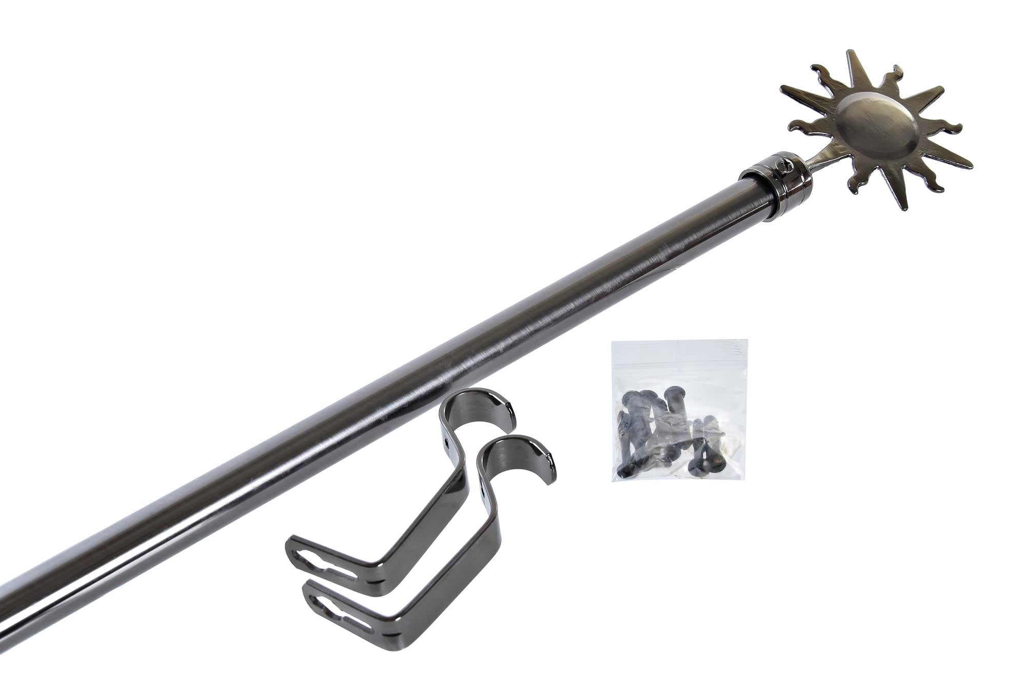 PACK DE 4 BARRA CORTINA METAL 160X16X16 16/19mm, EXTENSIBLE