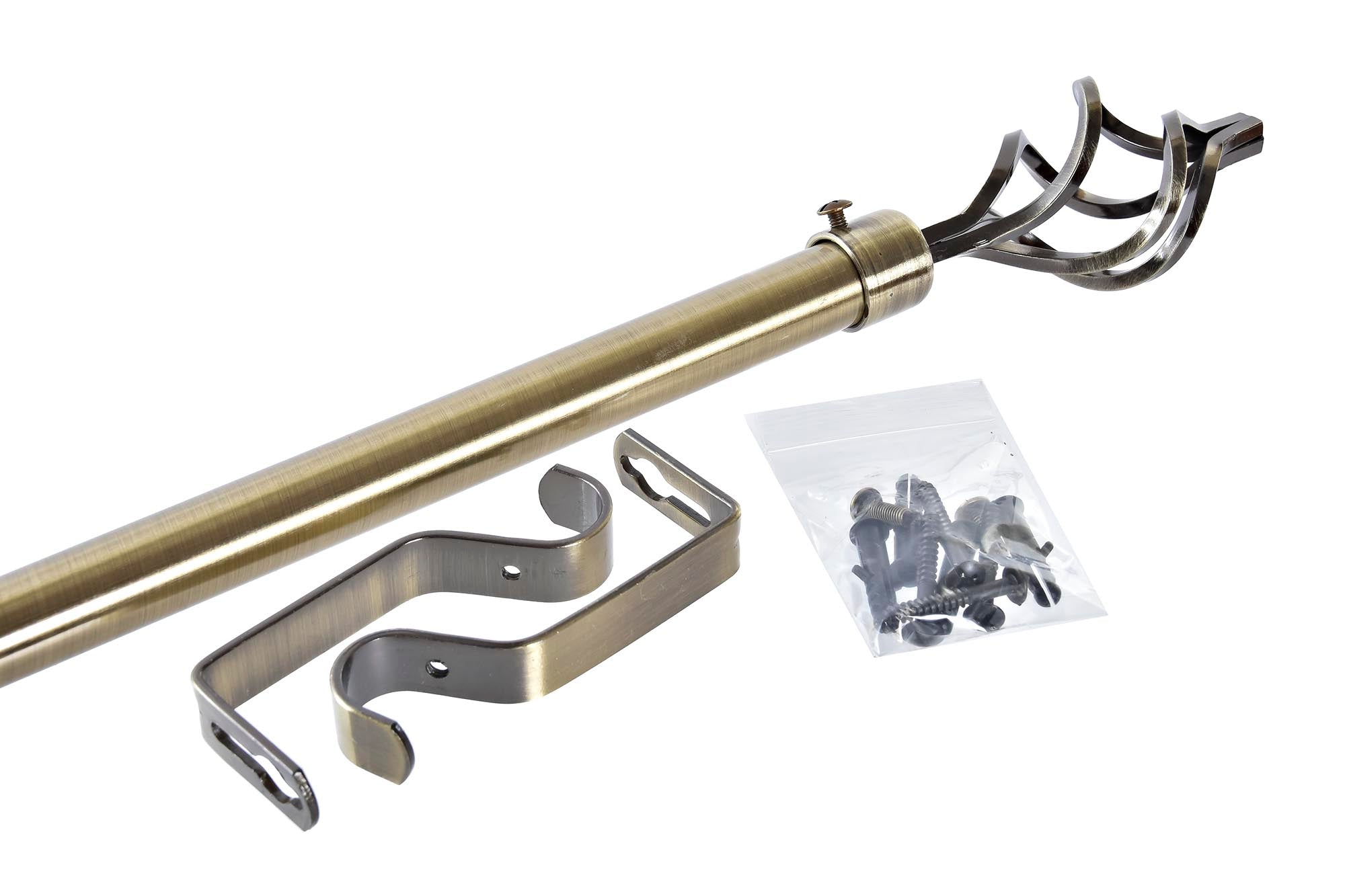 PACK DE 4 BARRA CORTINA METAL 160X16X16 16/19mm, EXTENSIBLE