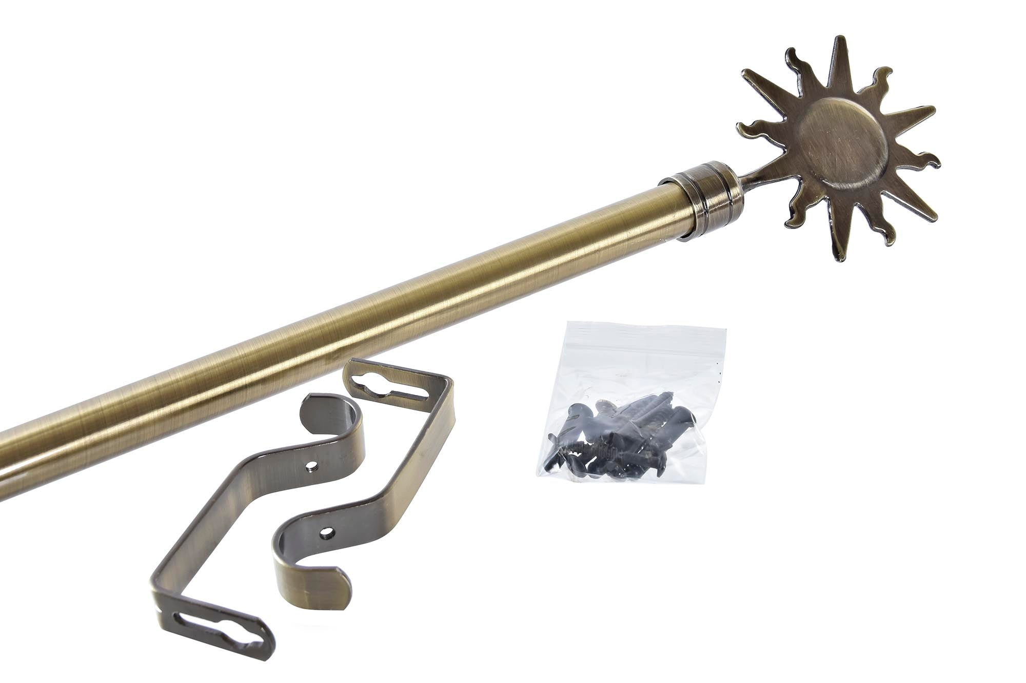 PACK DE 4 BARRA CORTINA METAL 160X16X16 16/19mm, EXTENSIBLE