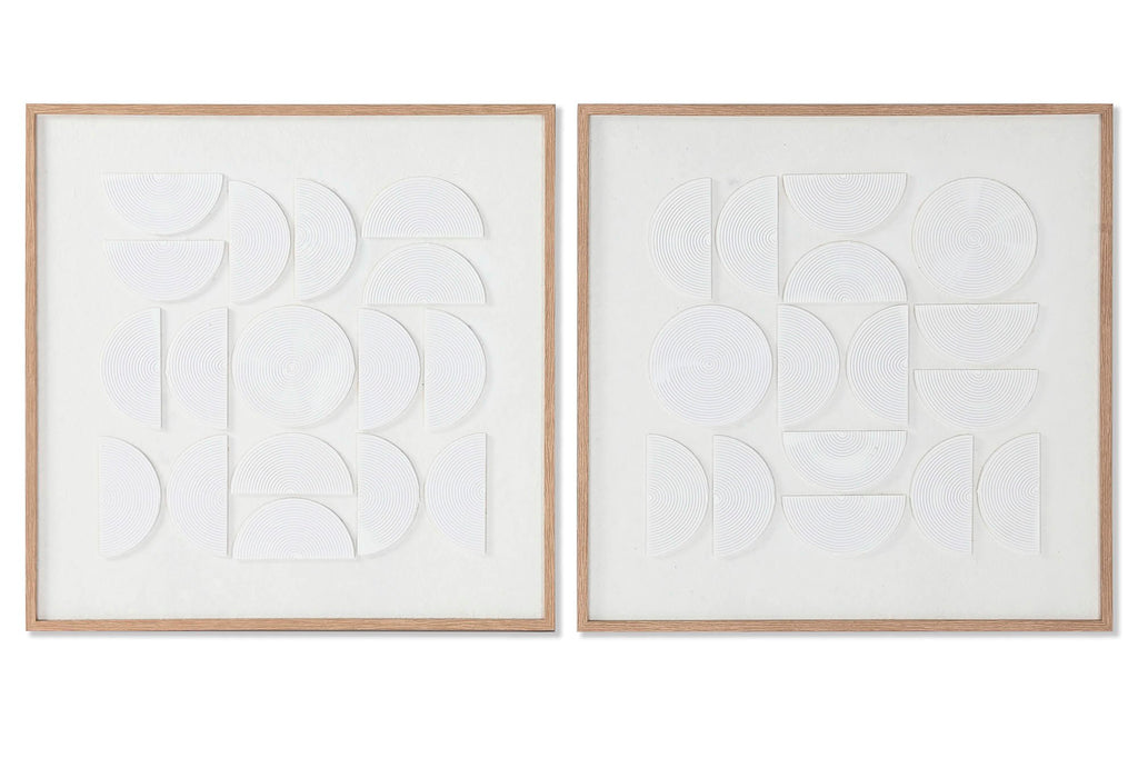 PACK DE 4 CUADRO LIENZO PS 60X2,2X60 MODERNO 3D 2 SURT.