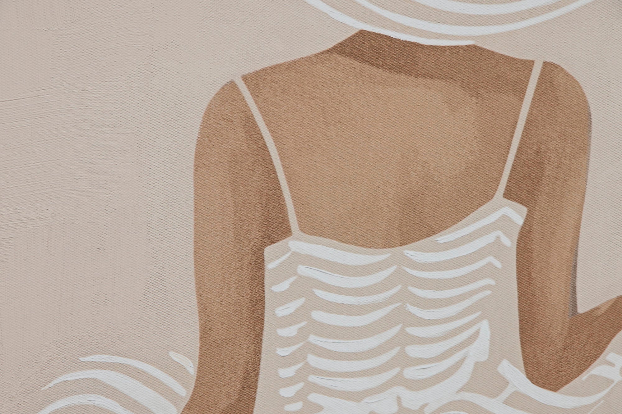 PACK DE 2 CUADRO LIENZO 82,5X3,5X82,5 CHICA VESTIDO 2 SURT.