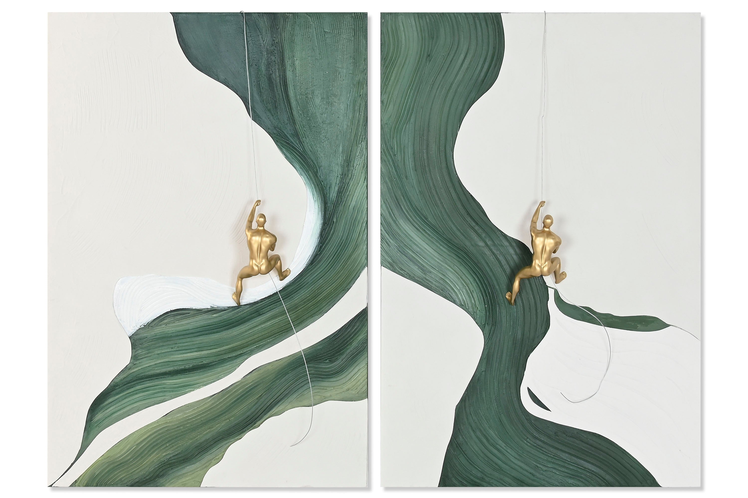 PACK DE 2 CUADRO LIENZO RESINA 80X3,5X120 HOMBRE 2 SURT.