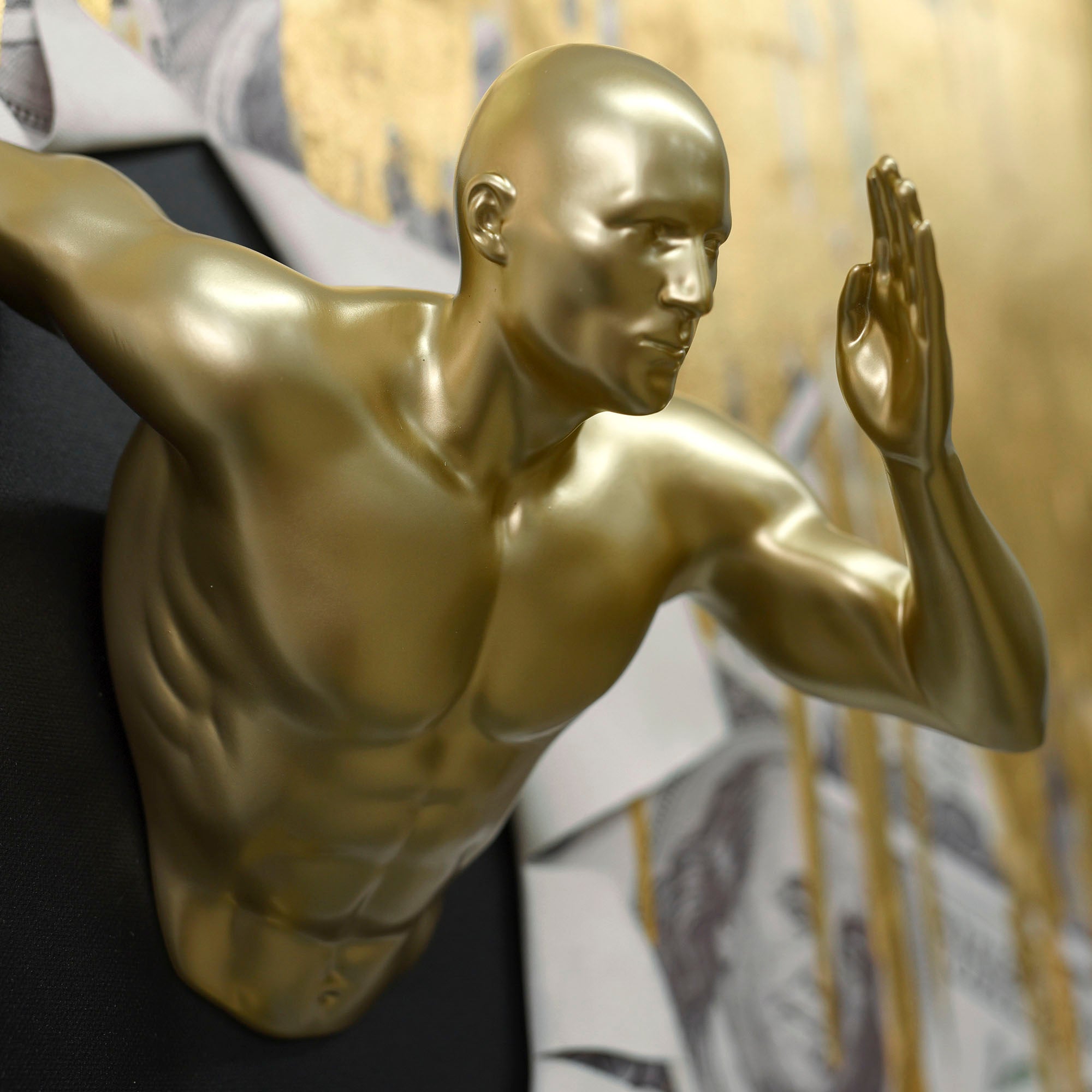 PACK DE 2 CUADRO LIENZO RESINA 80X3,5X80 HOMBRE 2 SURT.