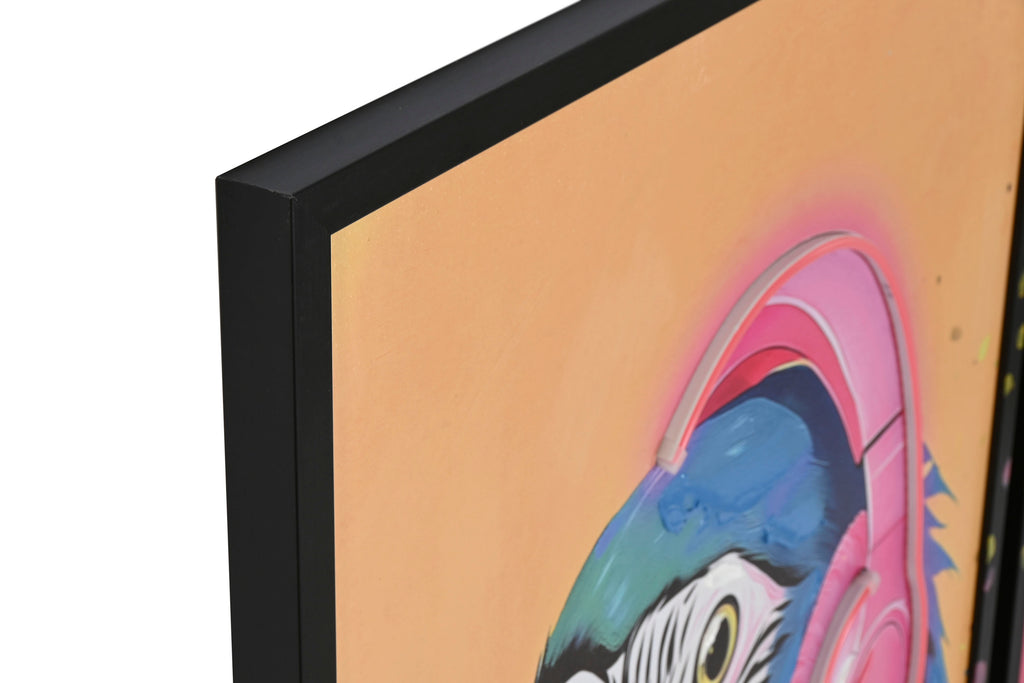 PACK DE 2 CUADRO LED LIENZO 63X3X93 TUCAN PAPAGAYO 2 SURT.