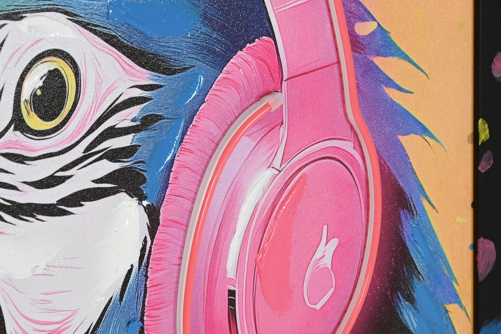 PACK DE 2 CUADRO LED LIENZO 63X3X93 TUCAN PAPAGAYO 2 SURT.