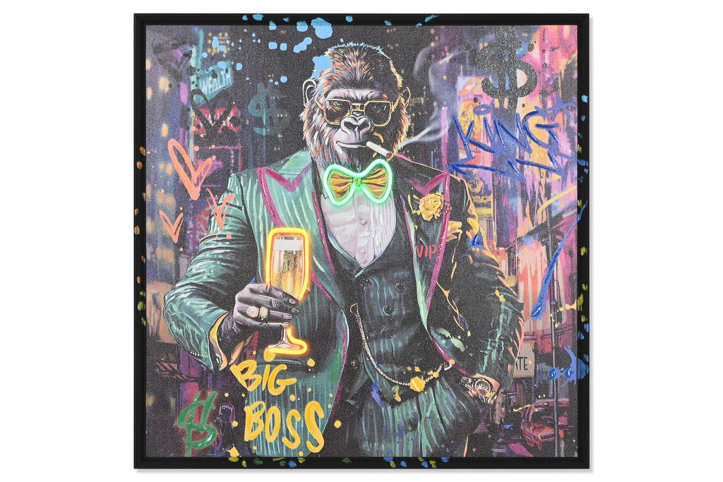 PACK DE 2 CUADRO LED 83X3,7X83 GORILA THE BOSS 2 SURT.