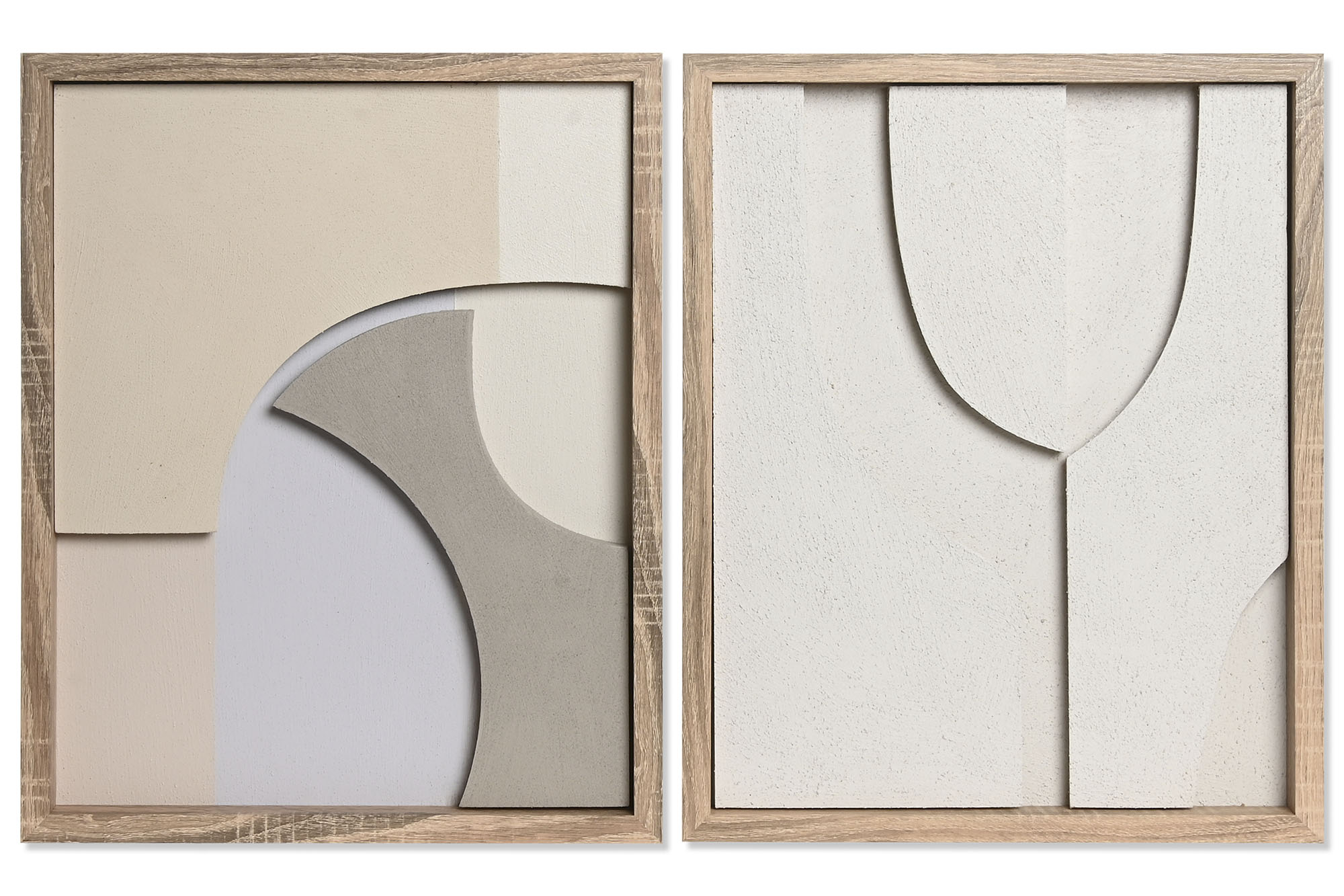 PACK DE 2 CUADRO LED MDF 40X3,8X50 MODERNO 3D 2 SURT.