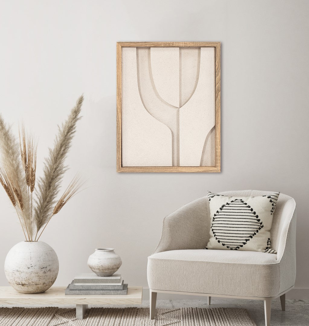 PACK DE 2 CUADRO LED MDF 40X3,8X50 MODERNO 3D 2 SURT.