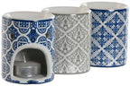 PACK DE 20 QUEMADOR CERAMICA 6X6X8 AZULEJO 3 SURT.