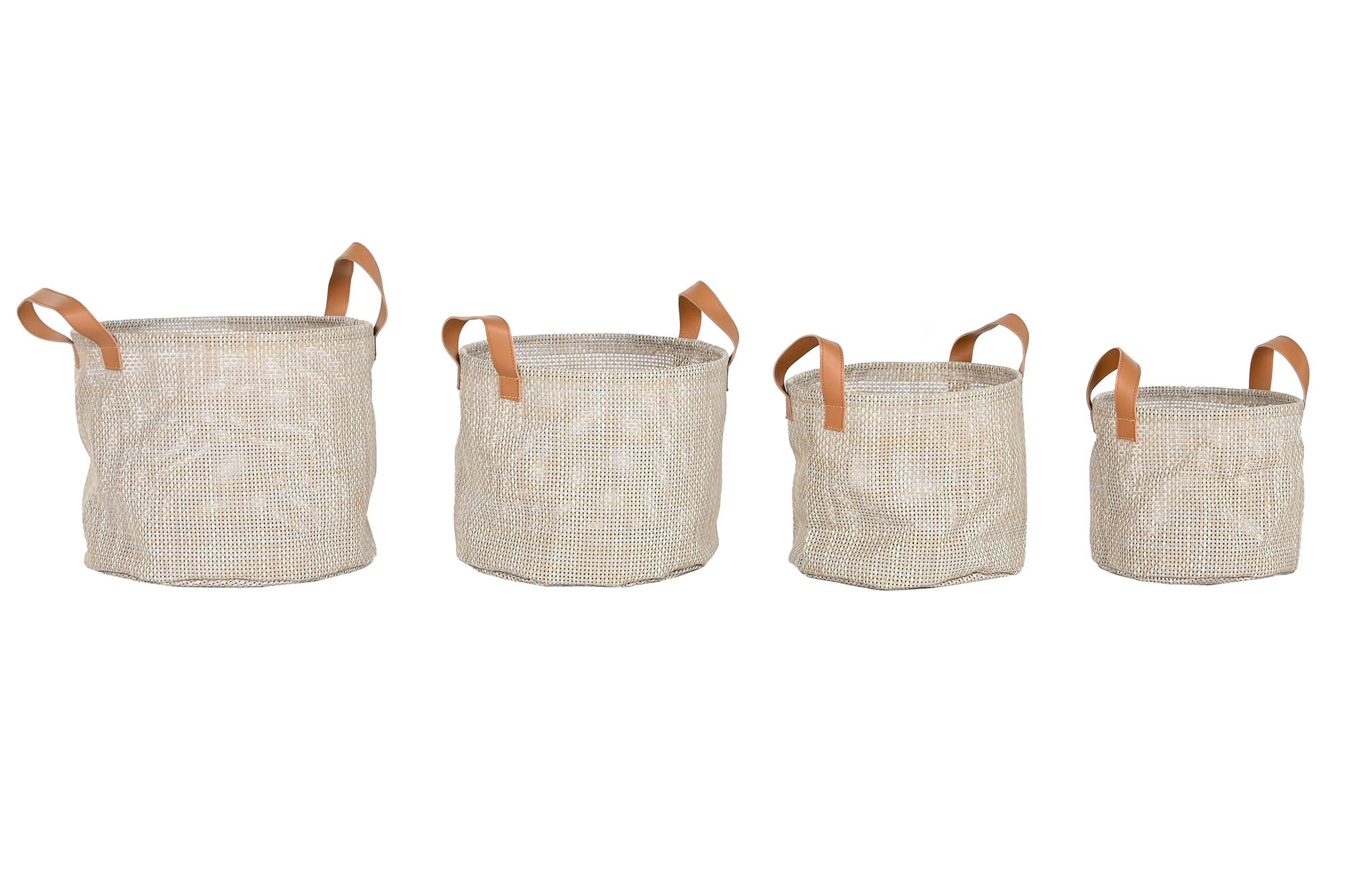 PACK DE 2 CESTA SET 4 TEXTILENE 30X30X34 BEIGE