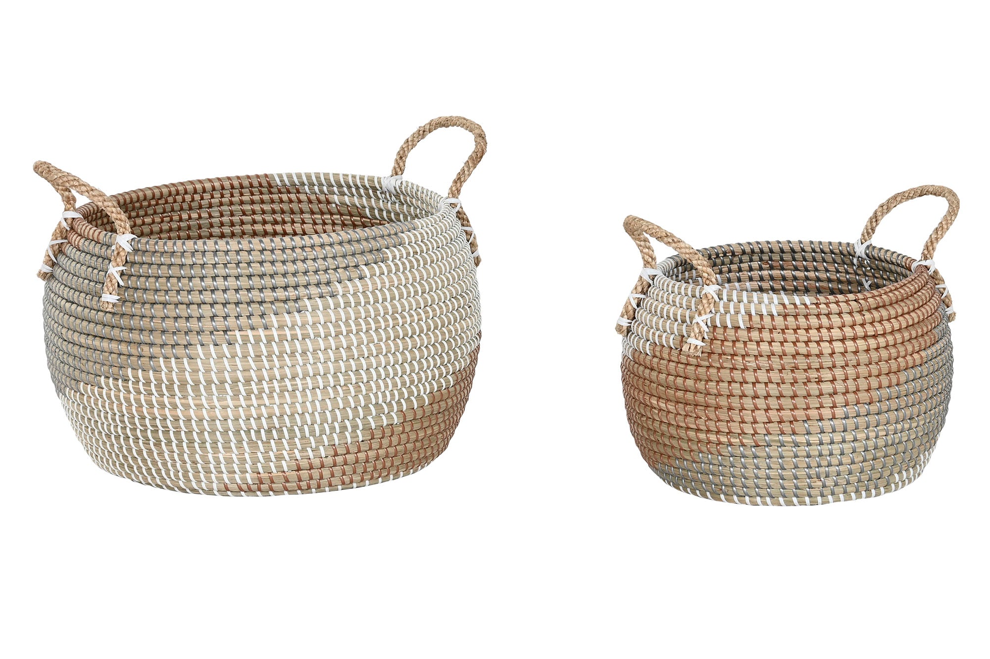 PACK DE 2 CESTA SET 2 SEAGRASS 40X40X34 9 NATURAL