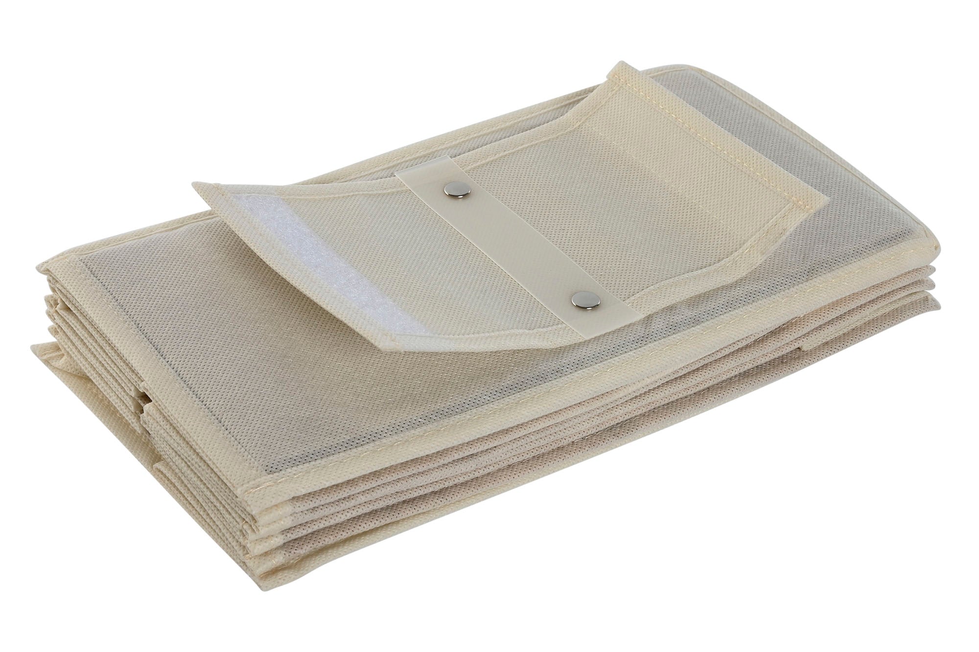 PACK DE 4 ORGANIZADOR BAMBU TELA 15X30X84 COLGANTE NATURAL