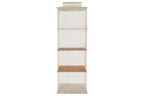 PACK DE 4 ORGANIZADOR BAMBU TELA 30X30X84 COLGANTE NATURAL