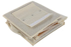 PACK DE 4 ORGANIZADOR BAMBU TELA 30X30X84 COLGANTE NATURAL