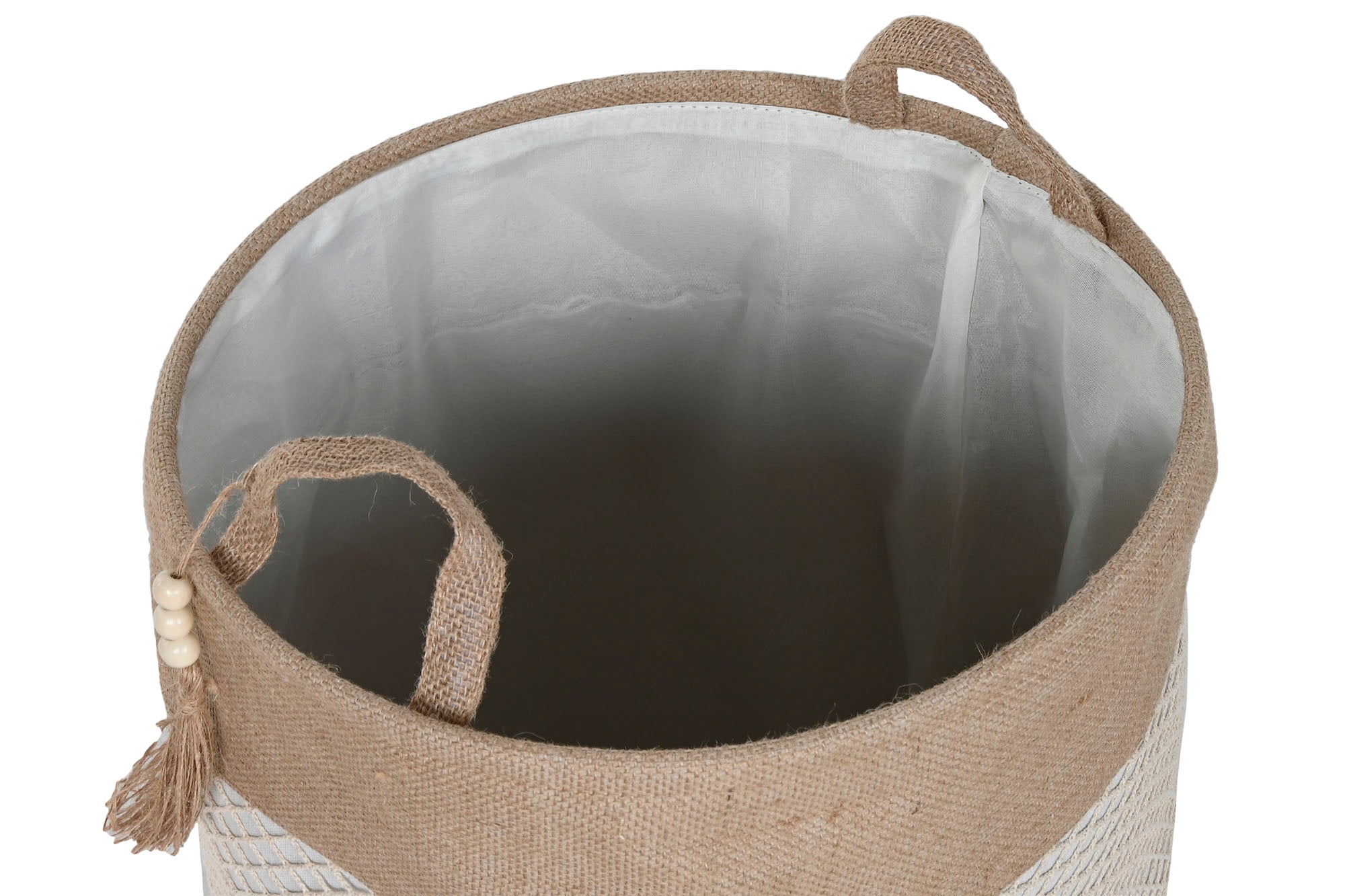 PACK DE 2 CESTA ROPA EVA POLIESTER 38X38X48 NATURAL