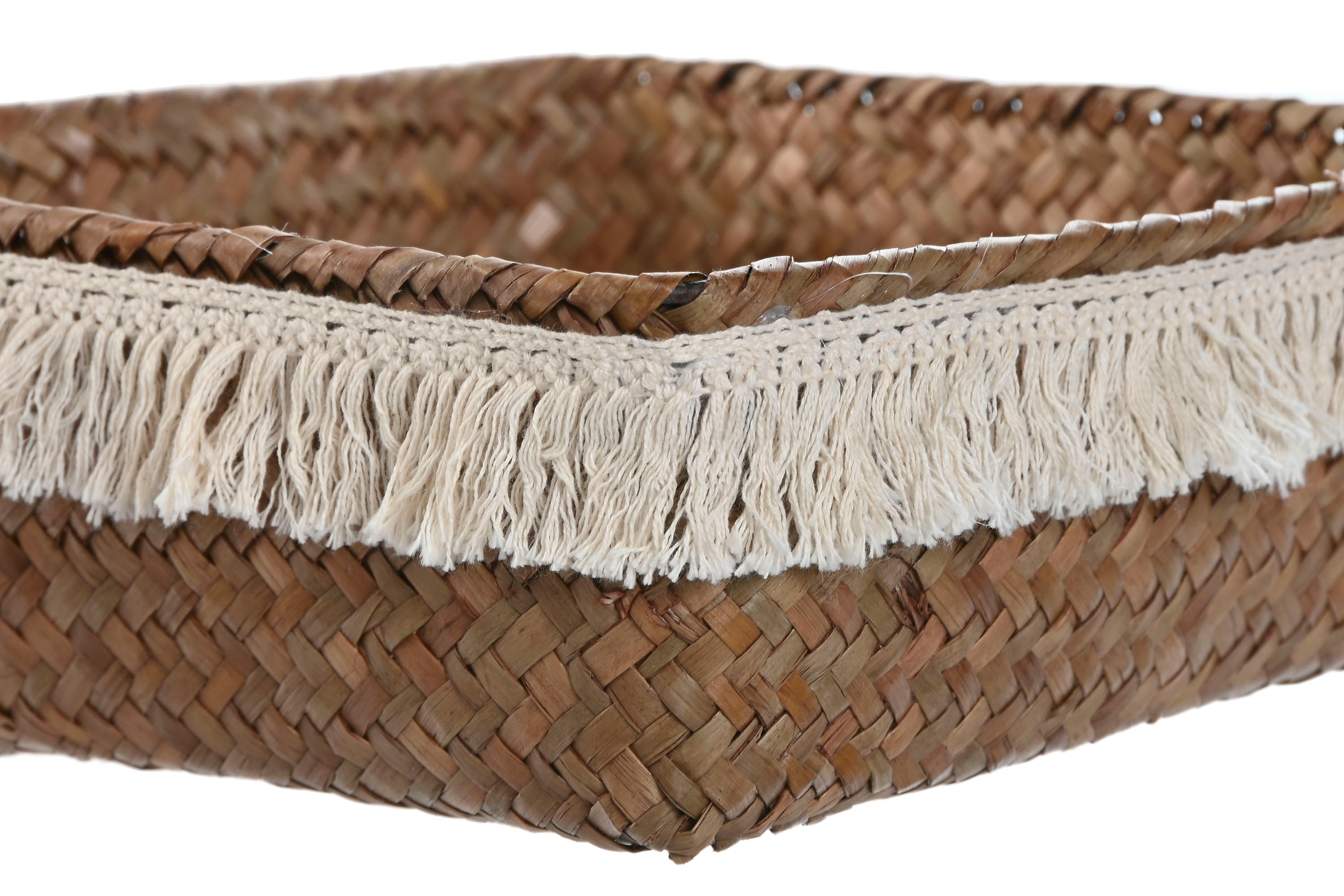 CESTA SET 4 FIBRA 26X26X10 DECAPE NATURAL