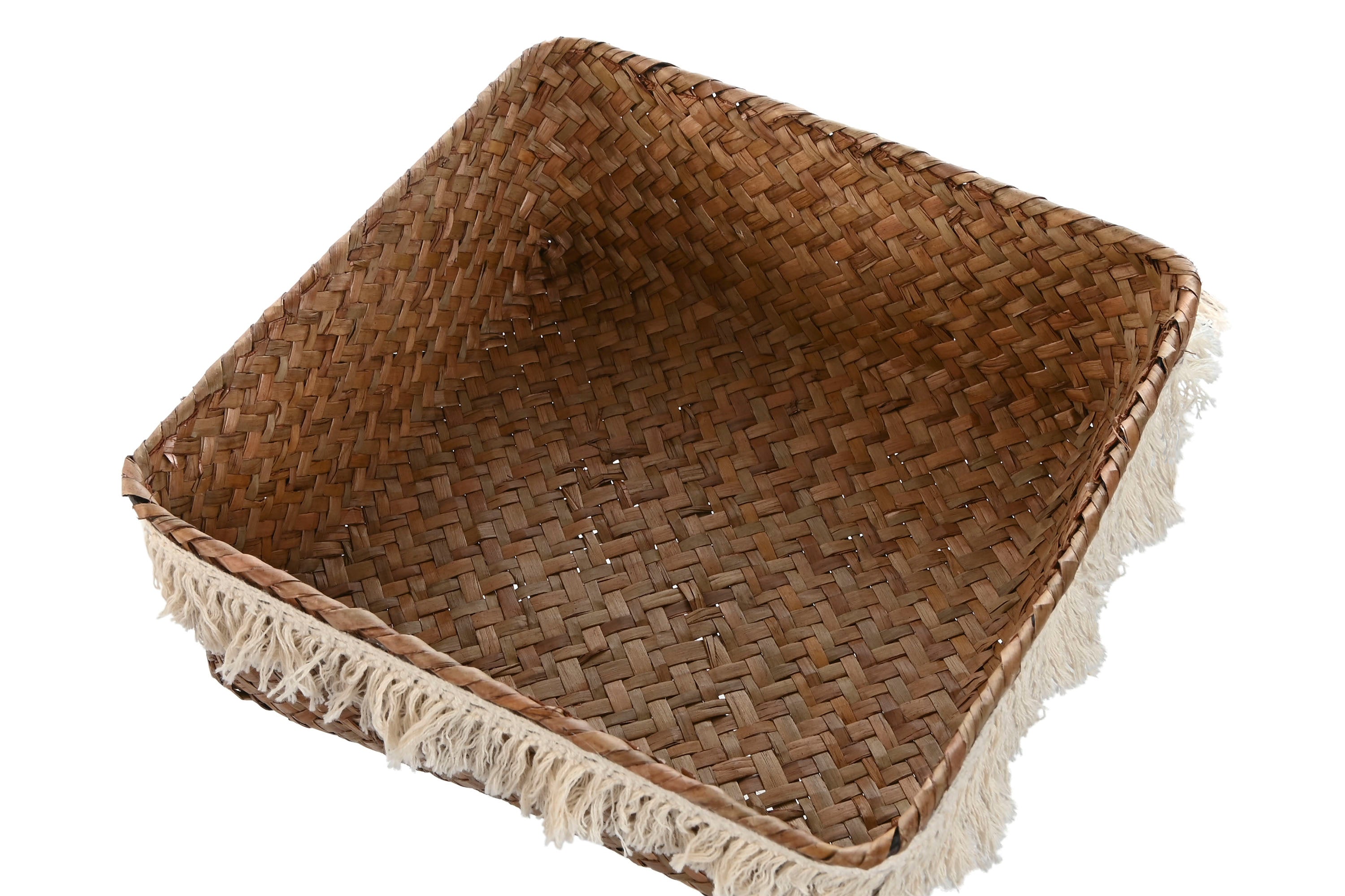 CESTA SET 4 FIBRA 26X26X10 DECAPE NATURAL